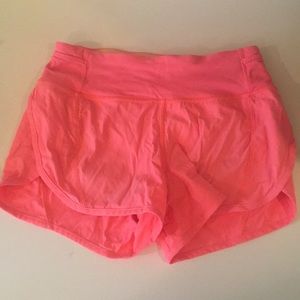 neon lululemon shorts!